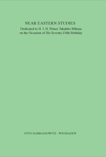 Near Eastern Studies | Mamoru Joshikawa, Masao Mori, Hideo Ogawa