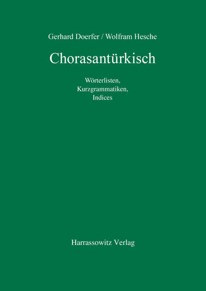 Chorasantürkisch | Gerhard Doerfer, Wolfram Hesche