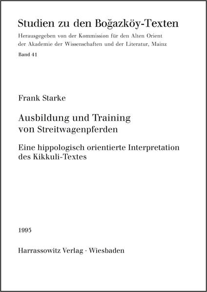 Ausbildung und Training von Streitwagenpferden | Frank Starke