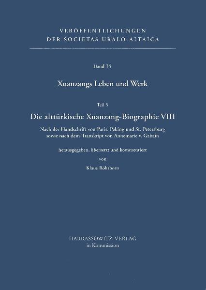 Es handelt sich bei diesem Band um die erste vollständige Bearbeitung der alttürkischen Übersetzung des achten Kapitels von Cien zhuan, der Hauptbiographie des bedeutenden Mönches Xuanzang (600-664). Die Verwendung der Transkripte von Annemarie von Gabain machte eine genaueste Bearbeitung des alttürkischen Textes möglich, der für die Turkologie von großer Bedeutung ist. In dem sehr heterogen zusammengesetzten Kapitel der Cen-Biographie wird ein wichtiges Kapitel chinesischer Debattenkultur in türkischer Sprache dargestellt. In einer einleitenden Analyse wird auf die Problematik von uigurischen Übersetzergremien eingegangen. Von besonderer Wichtigkeit sind die ersten Untersuchungen zu den in der alttürkischen Übersetzung verwendeten Binomen zur Wiedergabe chinesischer Termini die hier zum ersten Mal systematisch erfasst werden.