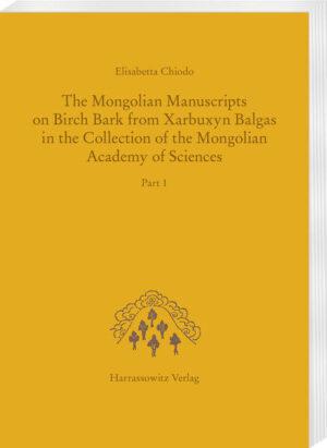 This publication is devoted to the study of a collection of Mongolian manuscripts written on birch bark, which was found in 1970 inside a stupa in the ruined city of Xarbuxyn Balgas in Northern Mongolia. The manuscripts date back to the 1st part of the 17th century. The book contains the first part of the manuscripts edited in facsimile and in Latin transcription together with detailed commentaries on the palaeographic, orthographic and lexical peculiarities of the texts. Every effort was made to identify the texts, in most cases successfully. The collection of Xarbuxyn Balgas consists of Buddhist and popular religious ritual texts which cover a vast range of subjects, such as invocations to deities, wedding calendars and prayers recited to guide the dead between death and rebirth. The collection provides the hitherto earliest available evidence of a number of texts, including texts which were previously unknown.