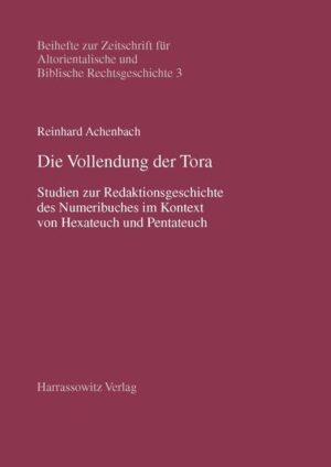 Die Vollendung der Tora | Reinhard Achenbach