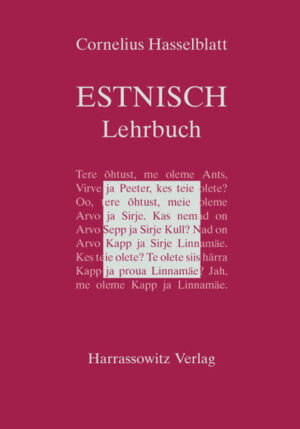 Lehrbuch des Estnischen | Cornelius Hasselblatt