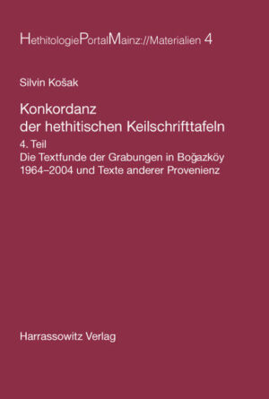 Konkordanz der hethitischen Keilschrifttafeln | Silvin Kosak