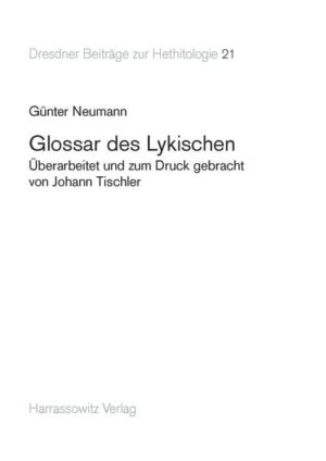 Glossar des Lykischen | Günter Neumann