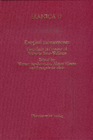 Exegisti monumenta | Francois de Blois, Werner Sundermann, Almut Hintze