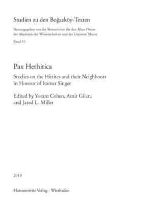 Pax Hethitica | Jared L Miller, Yoram Cohen, Amir Gilan