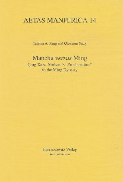 Manchu versus Ming | Tatjana A Pang, Giovanni Stary