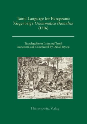 The study by Daniel Jeyarai recovers a forgotten aspect of the Tamil cultural heritage within the ongoing Indo-European intellectual discourse from early eighteenth century. It provides an English version of the Latin-Tamil Grammar that was printed in Germany in 1716. Bartholomäus Ziegenbalg (1682-1719), a pioneer in many fields of intercultural study, compiled it with the help of other Tamil grammars written by European and Tamil scholars. It illuminates his Lutheran piety, his acquaintance with the Tamil people in Tranquebar on the Coromandel Coast in south eastern India, and his deep understanding of the colloquial form of Tamil as spoken by ordinary people. It elevates his pioneer work as a decisive translator and printer of the New Testament, Systematic Theology and Lutheran Catechism in Tamil. Additionally, this grammar helps us to gain penetrating insights into the socio-cultural, religious, and linguistic fabric of the Tamil people and the newly emerging Tamil Protestant congregation in Tranquebar. Thus, Jeyarai’s survey Tamil Language for Europeans provides an excellent case study for historians, students, and practitioners of mission and ecumenism, Indologists and scholars of related Indo-European studies, and translators of intercultural texts to explore the transcontinental role of a grammar in communicating, and simultaneously preserving Tamil language, culture and memories beyond its borders.
