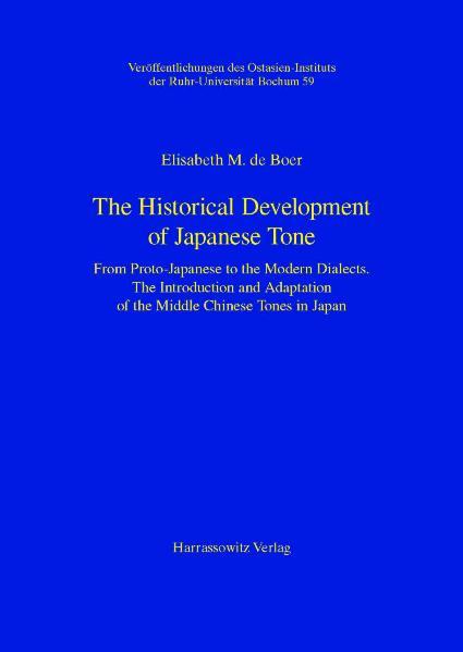 The Historical Development of Japanese Tone | E de Boer