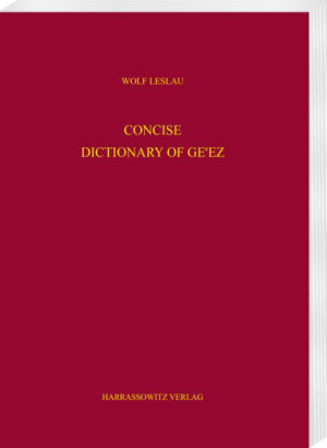 Concise Dictionary of Ge'ez | Wolf Leslau