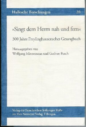 Der vorliegende Band präsentiert Ergebnisse eines von den Franckeschen Stiftungen 2004 anlässlich des Jubiläums „300 Jahre Freylinghausensches Gesangbuch“ veranstalteten internationalen hymnologischen Symposions. Nach einer Reihe von Studien, die das Geist=reiche Gesang=Buch von 1704 unter neuen Aspekten beleuchten, widmen sich die meisten weiteren Beiträge der bis in die Gegenwart reichenden Wirkung des „Freylinghausen“, die in ihrer außergewöhnlichen geografischen Dimension ganz den weitgesteckten Zielen des halleschen Pietismus entspricht.