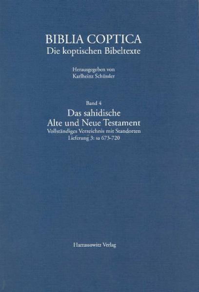 Biblia Coptica / Das sahidische Alte und Neue Testament. Vollständiges Verzeichnis mit Standorten | Bundesamt für magische Wesen