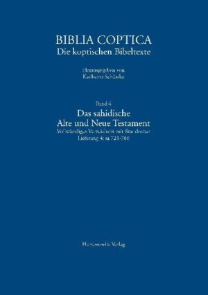 In der Reihe Biblia Koptologiea erscheint mit dem sahidischen Alten und Neuen Testament erstmals eine systematische Zusammenstellung aller Bibeltexte zum Alten und Neuen Testament aus dem Bereich der alten koptischen Kirche Ägyptens. Karlheinz Schüssler ist es dabei gelungen, den ursprünglichen Aufbau und Umfang verschiedener Codices weitgehend zu rekonstruieren, indem er zahlreiche Handschriftenblätter, die seinerzeit aus den Codices gerissen wurden und heute in verstreuten Museen und Bibliotheken aufbewahrt werden, der einstigen Handschrift zuordnen konnte. Jeder Text enthält detaillierte Angaben inklusive des Aufbewahrungsorts. Alle Einzellieferungen der Zusammenstellung enthalten ein Bibelstellenregister und einen Tafelteil. Das vollständige Verzeichnis des sahidischen Alten und Neuen Testaments ist von grundlegender Bedeutung sowohl für die Biblische Theologie/Exegese als auch für die Kirchen und Kanongeschichte.