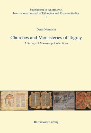 Ethiopia is the home to an ancient Christian tradition that started with the introduction of Christianity in the 4th century AD. Today, many hundreds Ethiopian churches and monasteries still preserve numerous manuscripts, witnesses of the country’s rich literary tradition. Written mostly in Ge‘ez, the liturgical language of the Ethiopian Orthodox Church, these unique documents are of great value as both part of the world cultural heritage and material for diverse scholarly studies. Since 2009, Denis Nosnitsin has been the Principal Investigator of the project Ethio-SPaRe: Cultural Heritage of Christian Ethiopia, Salvation, Preservation and Research, supported by a grant from the European Research Council (7th Research Framework Programme IDEAS). This volume, which opens a new academic series in the field of Ethiopian studies, is the result of extensive field research Denis Nosnitsin carried out in the years 2010-2012 in the Tegray region, in northern Ethiopia. Its seven chapters contain preliminary descriptions of eighty four ecclesiastic sites and their collections, many of them never studied before. The volume is richly illustrated with images of churches and manuscripts and is supplied with a detailed index.