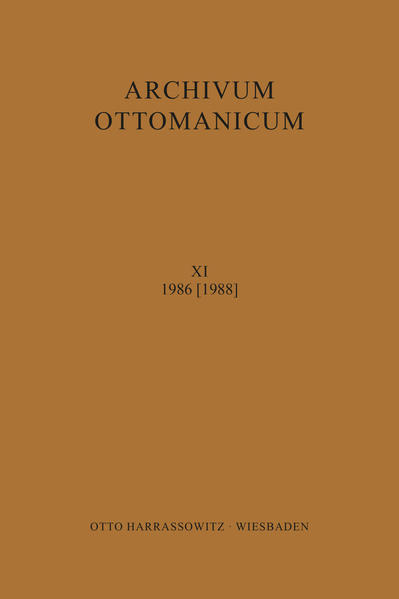 Archivum Ottomanicum XI (1986) [1988] | György Hazai