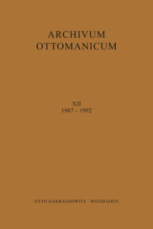 Archivum Ottomanicum XII 1987-1992 | György Hazai