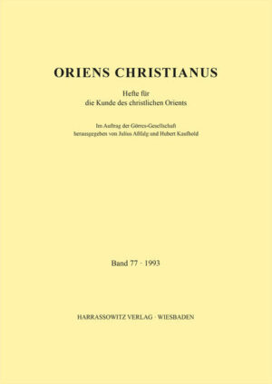 Oriens Christianus 77 (1993) | Julius Assfalg, Hubert Kaufhold