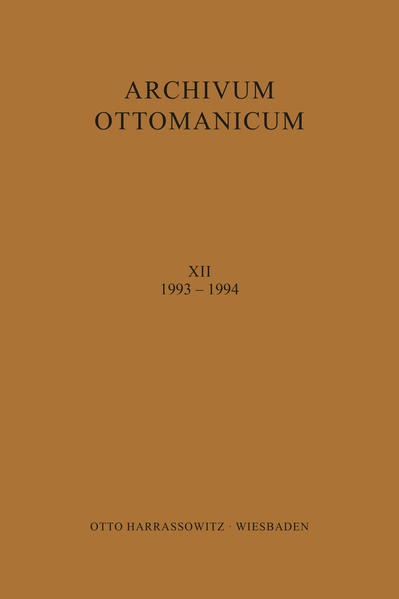 Archivum Ottomanicum XIII 1993-1994 | György Hazai