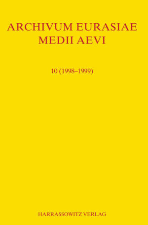 Archivum Eurasiae Medii Aevi 10 (1998-1999) | A.P. Martinez, Thomas T Allsen, Th. S. Noonan, Peter B Golden