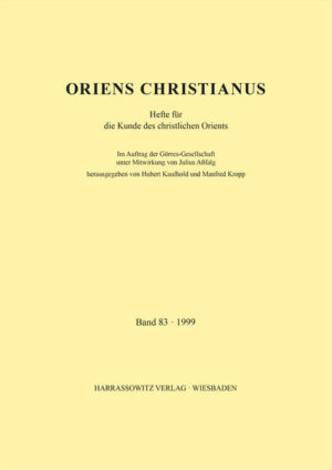 Die seit 1901 erscheinende Zeitschrift ist dem Christlichen Orient im engeren Sinn gewidmet
