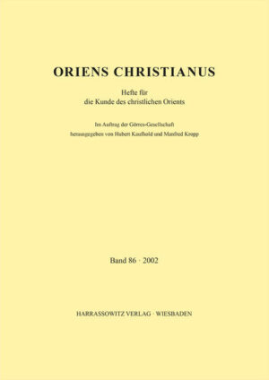Die seit 1901 erscheinende Zeitschrift ist dem Christlichen Orient im engeren Sinn gewidmet