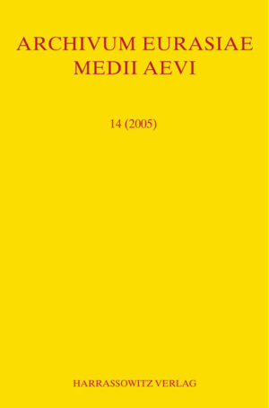 Archivum Eurasiae Medii Aevi 14 (2005) | Roman K. Kovalev, Thomas T Allsen, A.P. Martinez, Peter B Golden