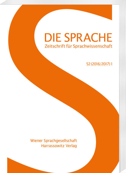 Die Sprache 52 (2016/17) 1 | Bundesamt für magische Wesen