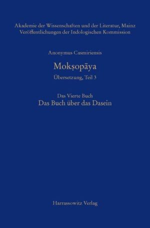 Der „Weg zur Befreiung“ (Mok?opaya) ist ein im 10. Jahrhundert in Kaschmir anonym entstandener Sanskrit-Text, der sich in unterschiedlichen Fassungen über Indien verbreitet hat und vor allem in der späten, vielfach entstellten Vulgata-Rezension unter dem Namen „Yogavasi??ha“ bekannt geworden ist. Inhaltlich handelt es sich um eine philosophische Welterklärung, die der Weise Vasi??ha dem Königssohn Rama in einem langen Gespräch darlegt und dessen Hauptaussage lautet, dass nichts, was als Objekt und als Subjekt der eigenen Erkenntnis erscheint, tatsächlich existiert, sondern alles immer nur „Geist“ ist. Die philosophischen Abschnitte werden dabei durch kunstvoll erzählte Geschichten ergänzt, die bestimmte philosophische Aussagen veranschaulichen. Ziel dieser didaktisch aufgebauten Unterweisung ist die Selbstbefreiung aus dem leidvollen Daseinskreislauf, die nicht etwa zu einem Rückzug aus der Welt führen muss, sondern dem „noch zu Lebzeiten Befreiten“ (jivanmukta) ein intentionslos tätiges, leidfreies Leben in der Welt ermöglicht. Roland Steiner legt mit dem „Buch über das Dasein“ eine mit Anmerkungen versehene philologische Übersetzung des aus ca. 1869 Strophen bestehenden 4. Buches des Mok?opaya nach dem Wortlaut der historisch-kritischen Gesamtausgabe vor. Sie enthält unter anderem die Geschichte der drei Widergötter Daman, Vyala und Ka?a, die so lange als unbesiegbare Kampfmaschinen ohne „Ichbewusstsein“ ihr Unwesen treiben, bis es den Göttern gelingt, ihnen mit List die Vorstellung eines „Ich“ einzuprägen. Von besonderem literarischem Reiz ist außerdem die Erzählung über den Asketen Dasura, die den Charakter der Welt als „Trugerscheinung“ (maya) illustriert.