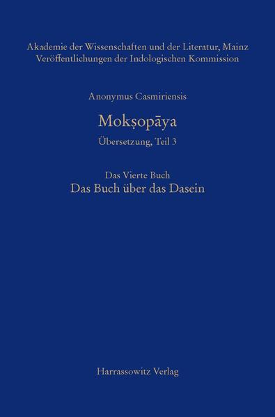 Der „Weg zur Befreiung“ (Mok?opaya) ist ein im 10. Jahrhundert in Kaschmir anonym entstandener Sanskrit-Text, der sich in unterschiedlichen Fassungen über Indien verbreitet hat und vor allem in der späten, vielfach entstellten Vulgata-Rezension unter dem Namen „Yogavasi??ha“ bekannt geworden ist. Inhaltlich handelt es sich um eine philosophische Welterklärung, die der Weise Vasi??ha dem Königssohn Rama in einem langen Gespräch darlegt und dessen Hauptaussage lautet, dass nichts, was als Objekt und als Subjekt der eigenen Erkenntnis erscheint, tatsächlich existiert, sondern alles immer nur „Geist“ ist. Die philosophischen Abschnitte werden dabei durch kunstvoll erzählte Geschichten ergänzt, die bestimmte philosophische Aussagen veranschaulichen. Ziel dieser didaktisch aufgebauten Unterweisung ist die Selbstbefreiung aus dem leidvollen Daseinskreislauf, die nicht etwa zu einem Rückzug aus der Welt führen muss, sondern dem „noch zu Lebzeiten Befreiten“ (jivanmukta) ein intentionslos tätiges, leidfreies Leben in der Welt ermöglicht. Roland Steiner legt mit dem „Buch über das Dasein“ eine mit Anmerkungen versehene philologische Übersetzung des aus ca. 1869 Strophen bestehenden 4. Buches des Mok?opaya nach dem Wortlaut der historisch-kritischen Gesamtausgabe vor. Sie enthält unter anderem die Geschichte der drei Widergötter Daman, Vyala und Ka?a, die so lange als unbesiegbare Kampfmaschinen ohne „Ichbewusstsein“ ihr Unwesen treiben, bis es den Göttern gelingt, ihnen mit List die Vorstellung eines „Ich“ einzuprägen. Von besonderem literarischem Reiz ist außerdem die Erzählung über den Asketen Dasura, die den Charakter der Welt als „Trugerscheinung“ (maya) illustriert.