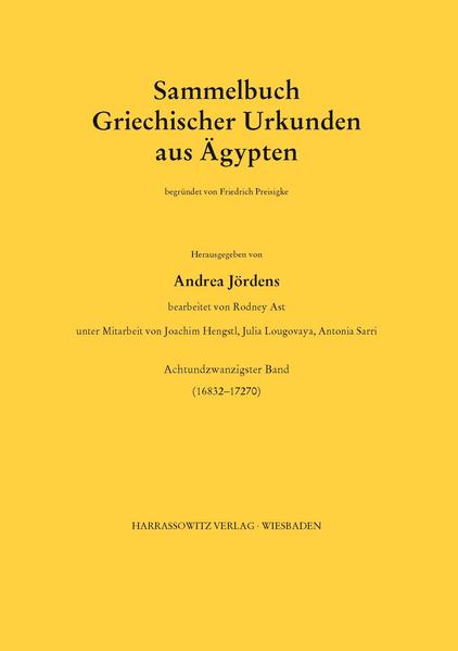 Sammelbuch griechischer Urkunden aus Ägypten | Bundesamt für magische Wesen