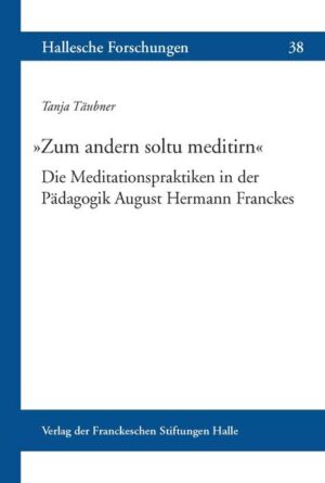 Das deutsche Luthertum erlebte im 17. Jahrhundert eine Blütezeit der erbaulichen Literatur, mittels derer verschiedene Meditationspraktiken zur christlichen Selbstsorge verbreitet wurden. Rezipiert und propagiert wurde diese Meditationsliteratur von kritischen Theologen der lutherischen Kirche. Ihr Ziel war es, den Kirchgängern eine geistliche Praktik zu vermitteln, die ihnen eine lebenswirksame Aneignung der Predigtinhalte ermöglichte. In der Forschung blieb bislang unterbelichtet, auf welche Weise die Meditationspraktiken des 17. Jahrhunderts das pädagogische Wirken des pietistischen Theologen August Hermann Francke (1663-1727) beeinflusst haben. Tanja Täubner widmet sich dieser aus dem pädagogischen Diskurs verschwundenen Praktik daher in einer historischen Studie. Vor dem Hintergrund der kirchlichen Diskussion über die Nützlichkeit der Meditation wird untersucht, wie Francke seine pädagogischen Institutionen an den Meditationspraktiken-und den damit verbundenen asketischen Lebensregeln-orientiert und sie daraus entwickelt hat. Auf diese Weise erschließt diese Studie seine Pädagogik aus neuer Perspektive als einen quasiklösterlichen Bedingungsraum, in dem Zöglinge und Lehrer mittels frommer Praktiken an ihrer cultura animi arbeiten sollten.