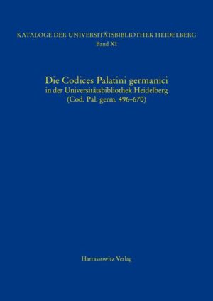 Die Codices Palatini germanici in der Universitätsbibliothek Heidelberg (Cod. Pal. germ. 496670) | Bundesamt für magische Wesen