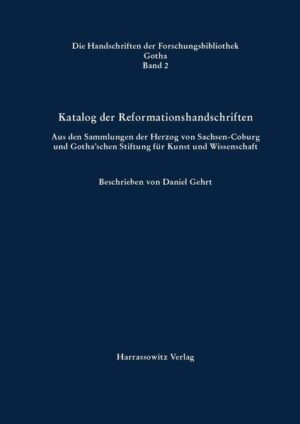 Katalog der Reformationshandschriften | Bundesamt für magische Wesen