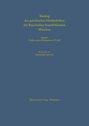 Codices graeci Monacenses 575  650 (Handschriften des Supplements) | Bundesamt für magische Wesen