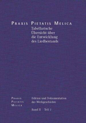 Johann Crüger: PRAXIS PIETATIS MELICA. Edition und Dokumentation der Werkgeschichte | Maik Richter, Hans-Otto Korth, Wolfgang Miersemann