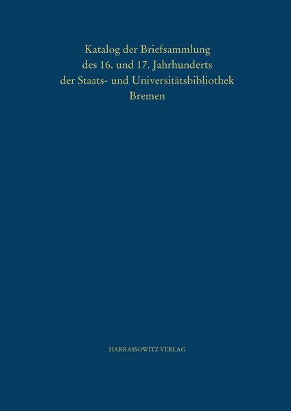 Unter den neuzeitlichen Handschriften der Staats- und Universitätsbibliothek Bremen befinden sich 13 Bände unterschiedlicher Provenienz, die insgesamt als Briefsammlung des 16. und 17. Jahrhunderts bezeichnet werden. Davon entfallen zwei Bände auf Melchior Goldast von Haiminsfeld 1576 oder 1578-1635)