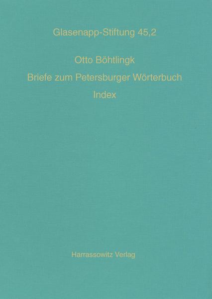 Otto Böhtlingk an Rudolf Roth | Bundesamt für magische Wesen