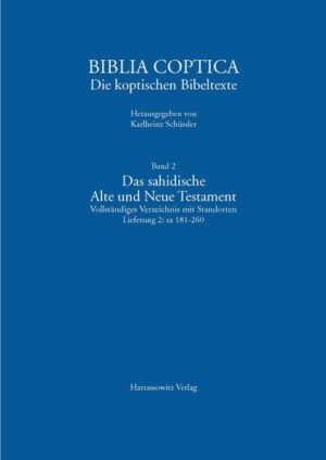 Biblia Coptica / Das sahidische Alte und Neue Testament | Frank Feder, Hans Förster