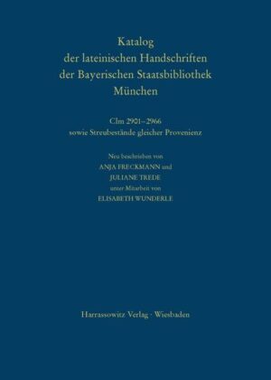 Die Handschriften aus den Klöstern Altenhohenau und Altomünster: Clm 2901-2966 sowie Streubestände gleicher Provenienz | Bundesamt für magische Wesen