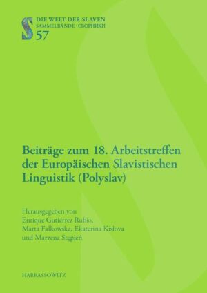 Beiträge zum 18. Arbeitstreffen der Europäischen Slavistischen Linguistik (Polyslav) | Bundesamt für magische Wesen