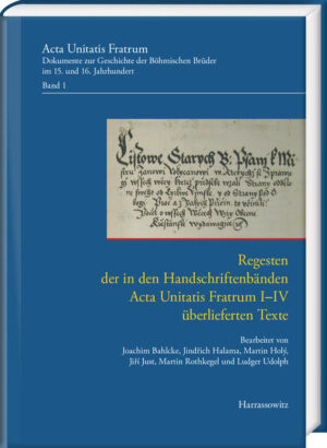 Regesten der in den Handschriftenbänden Acta Unitatis Fratrum IIV überlieferten Texte | Bundesamt für magische Wesen