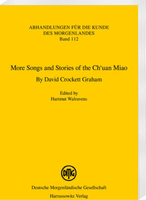 David Crockett Graham (1884-1961) was an American Baptist minister who went to China as a missionary in 1911. He was stationed at Siufu (Xufu) in Sichuan Province where he became acquainted with the local Chuan Miao, an ethnic group within the Miao people. Having obtained a Ph.D. in anthropology at the University of Chicago in 1927 he seriously studied their culture and folklore, and with the help of one of them, Xiong Chaosong 熊朝嵩, he collected and translated 752 songs and stories. This was mainly done after 1932 despite the fact that he was then transferred to Chengdu where he became head of the University Museum and professor at the West China Union University. Besides being a pioneering expert on the Chuan Miao, Graham also was an archaeologist of note and an outstanding zoological collector who assembled a huge amount of species for the Smithsonian Institution. In 1948 Graham retired to Colorado where he worked up his collections. He managed to get part of his Songs and Stories of the Chuan Miao published by the Smithsonian Institution in 1954 but to keep down costs he had to leave out 276 items which Hartmut Walravens, the editor of this volume, discovered at Whitman College, Walla Walla, Washington. This collection covers the same wide spectrum as the published collection and is a valuable complement. It comprises a more explicit, informative introduction, legends, mythological tales, religious chants, love and marriage songs, stories and folk-tales. The material was annotated by Wolfram Eberhard, the well-known Berkeley anthropologist.