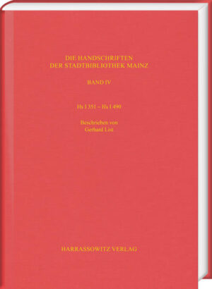 Die Handschriften der Stadtbibliothek Mainz: Hs I 351 Hs I 490 | Bundesamt für magische Wesen