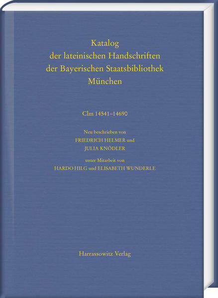 Katalog der lateinischen Handschriften der Bayerischen Staatsbibliothek München. Die Handschriften von St. Emmeram in Regensburg | Bundesamt für magische Wesen