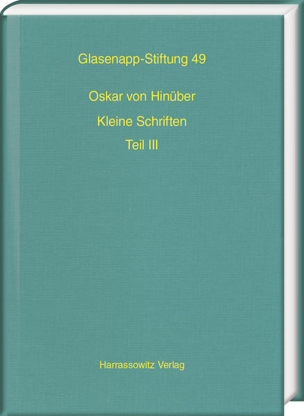 Nach dem Erscheinen der beiden ersten Bände der Kleinen Schriften Oskar von Hinübers aus Anlass seines 70. Geburtstages im Jahre 2009 legen die Herausgeber nun anlässlich der Vollendung seines 80. Lebensjahres eine Auswahl der in der wissenschaftlichen Schaffensperiode zwischen 2006 und 2017 in unselbständiger Form erschienenen Arbeiten als dritten Band der Kleinen Schriften vor. Die unermüdliche Forschungstätigkeit des Jubilars hat während dieser Zeit so reiche und zahlreiche Ergebnisse gezeigt, dass sie den Umfang dieses Bandes sprengen würden. Nicht aufgenommen wurden deshalb alle epigraphisch ausgerichteten Aufsätze aus dem Annual Report of the International Research Institute for Advanced Buddhology at Soka University (ARIRIAB), die in einer Sonderpublikation erscheinen sollen. Das vollständige Schriftenverzeichnis und die Indices wurden mit denen der beiden ersten Bände abgestimmt und um eine aktualisierte Bibliographie und ein Register für den dritten Band ergänzt. Der so entstandene neunzigseitige Gesamtindex mit Verzeichnissen der Wörter, Stellen, Sachen, Autoren und Texte sowie mit Registern der Personennamen und Titulaturen, umfasst nun alle drei Bände der Kleinen Schriften und erlaubt so eine Suche über alle drei Bände hinweg.