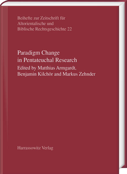 This volume collects papers originally presented at an international meeting held in March 2017. They compellingly demonstrate the necessity for a “Paradigm Change in Pentateuchal Research” from various angles. It is by now generally recognised that the old paradigm, classically formulated in Wellhausens “Prolegomena zu einer Geschichte Israels”, can no longer command a dominant position in the reconstruction of the genesis and structure of the Pentateuch. While the studies collected in this volume do not suggest that there is only one specific direction for the search of a new paradigm, they make clear that an important element for the furthering of the discussion is the use of empirical methods, in contradistinction to a dominance of subjective criteria and approaches developed in circumstances that are foreign to the cultural world of the ancient Near East. The authors of the studies represent diverse backgrounds not only in terms of geography, but especially in terms of professional specialization: Besides Biblical Studies, also the fields of Assyriology, Legal History, and Linguistics are represented. Some of the studies address methodological questions in an explicit and detailed way, while others are more focused on the analysis of specific texts. A majority of the studies convincingly demonstrate that most of the Pentateuch can be solidly rooted in the pre-exilic period.