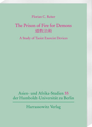 The Prison of Fire for Demons by Florian C. Reiter presents a study of Taoist exorcist devices that in Heavenly Masters Taoism in the past and even today are dispensable for exorcist rituals. It focusses on exorcism that mainly was performed for the individual client. Sometimes large-scale liturgies were required, but often less-demanding ritual efforts sufficed. The study relies on the collections A Corpus of Taoist Rituals and Pearls Inherited from the Sea of Rituals in the Ming Taoist Canon. Reiter presents an exorcist tradition of Thunder Magic Rituals from Hunan-province and another one from Sichuan province. The leading Thunder divinity in the latter tradition is Marshal T´ien-p´eng who is associated with the God-Emperor of the North and has a background in Shang-ch´ing Taoism. Reiter selects exorcist devices such as the Prison of Fire for Demons and various other types of demon-prisons. He also discusses the abundant amulets and seals for exorcist rituals, and presents the Divine Stick of T´ien-p´eng which is a small wooden ritual tool that today is still in use. The practice of submitting formal applications to the spirit Thunder administration to get the divine approval and backing for any specific exorcism is introduced as well. Reiter displays the historic frame for applying the exorcist devices and defines these practices as constituent elements of Heavenly Masters Taoism. All those methods and devices serve the salvation of individual clients and support society as a whole.