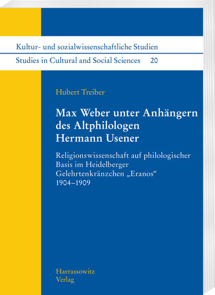 Hubert Treibers Monographie befasst sich mit dem Heidelberger religionswissenschaftlichen Gelehrtenkränzchen „Eranos“, dem Gelehrte verschiedener Disziplinen angehörten, um Vorträge zu Fragen der Religion(en) zu halten und zu diskutieren. Mitglieder waren u.a. die Theologen A. Deissmann und E. Troeltsch, der Altphilologe und Schwiegersohn H. Useners, A. Dieterich, der Kulturwissenschaftler E. Gothein, der Jurist G. Jellinek, der Philosoph W. Windelband und der Kulturwissenschaftler Max Weber, der in diesem Kreis über den 2. Teil der Protestantischen Ethik referierte. Die Eranos-Mitglieder werden portraitiert, es wird auf kollegiale respektive freundschaftliche Beziehungen untereinander eingegangen, einige Vorträge werden ausführlich dargestellt wie diskutiert und auch dahingehend befragt, inwieweit sie Einfluss auf Webers religionssoziologische Schriften ausübten. Ein gesondertes Kapitel befasst sich mit der Frage nach „Takt“ in der wissenschaftlichen Tätigkeit, ein zentraler Streitpunkt zwischen Hermann Usener und Max Weber. Ein vollständiger Abdruck des Eranos-Protokollbuchs inklusive Transkription sowie mehrere Übersichten zur Usener-Schule wie z.B. Lehrstuhlbesetzungen durch Usener-Schüler vervollständigen die Darstellung des „Eranos“.