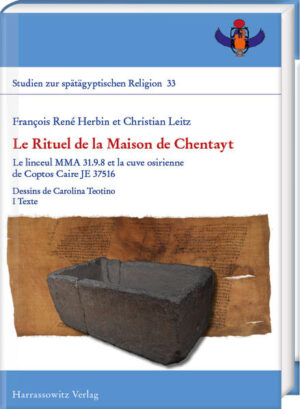 Le Rituel de la Maison de Chentayt: Le linceul MMA 31.9.8 et la cuve osirienne de Coptos Caire JE 37516. Dessins de Carolina Teotino | François René Herbin